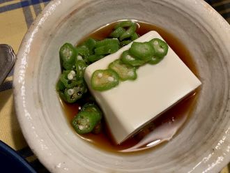 ★オクラ豆腐だし醤油かけ