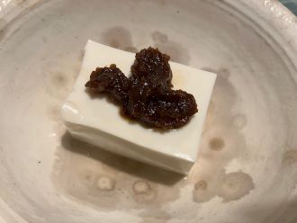 ★冷奴のクルミ味噌のせ