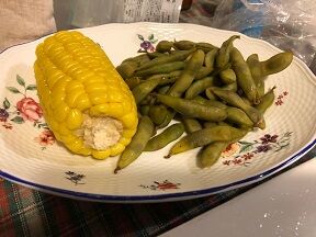 とうもろこしと枝豆