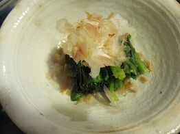 ★ホウレンソウと菊菜のおろしポン酢