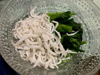 ★ほうれん草、シラスの大根おろしポン酢かけ