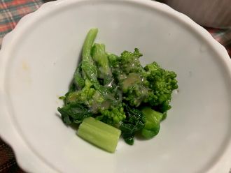 ★菜の花の辛子酢味噌あえ