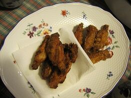 手羽先のから揚げ、甘辛