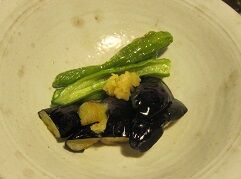 ★揚げ出しの茄子と万願寺