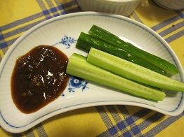 ★胡瓜炒り子味噌