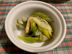 ★あげとネギの辛子みそ和え