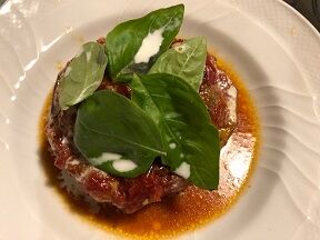 賀茂なすの肉詰め