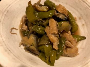 ★なすまんがんじおじゃこあげのいため煮