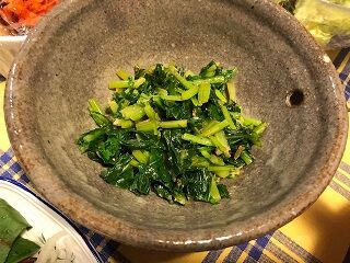 ★小粋菜の辛子和え
