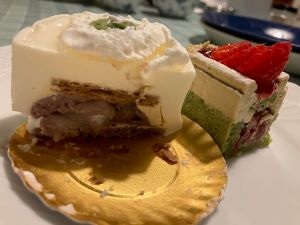 切ったケーキ