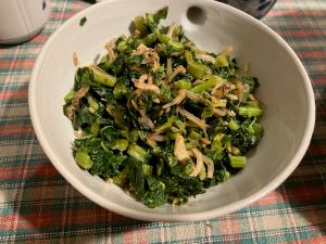 ★大根葉のジャコキンピラ