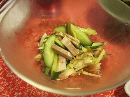 ★胡瓜焼き豚ザーサイ等中華あえ