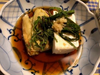 ★豆腐と焼きナス