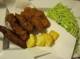 ★とんかつとサツマイモから揚げ