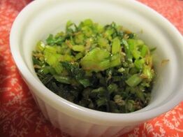 ★セロリの葉のキンピラ