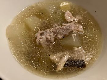 ★トウガン、鶏、干しシイタケのsoup煮
