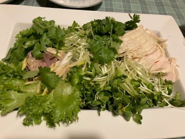 ★蒸しどりと砂肝の中華風あえもの
