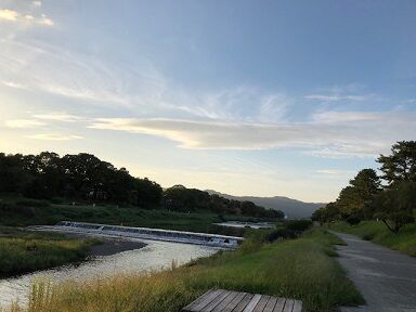 賀茂川 上流方向