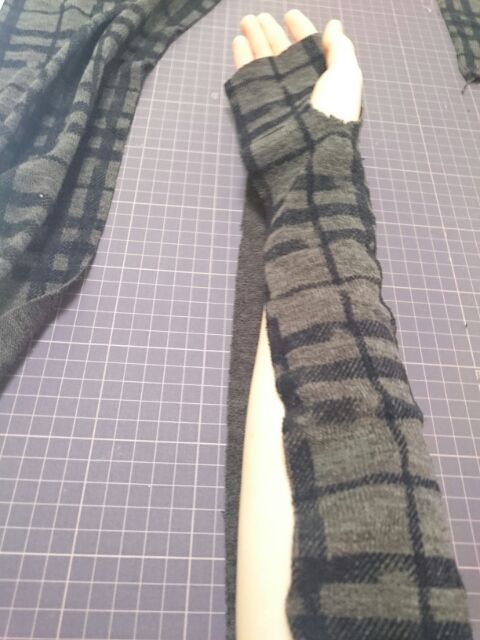 日焼け対策にロング手袋を作りました Sayuri Ha 雑多なハンドメイド記録