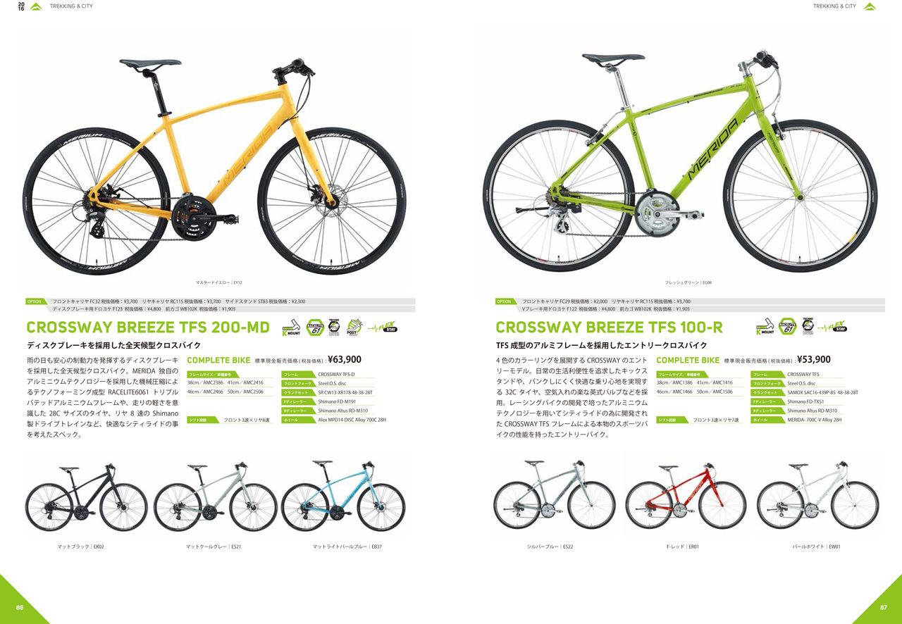 MERIDA2016年フルラインナップ！MATTS GRAN SPEED CROSSWAY KIDS 2016