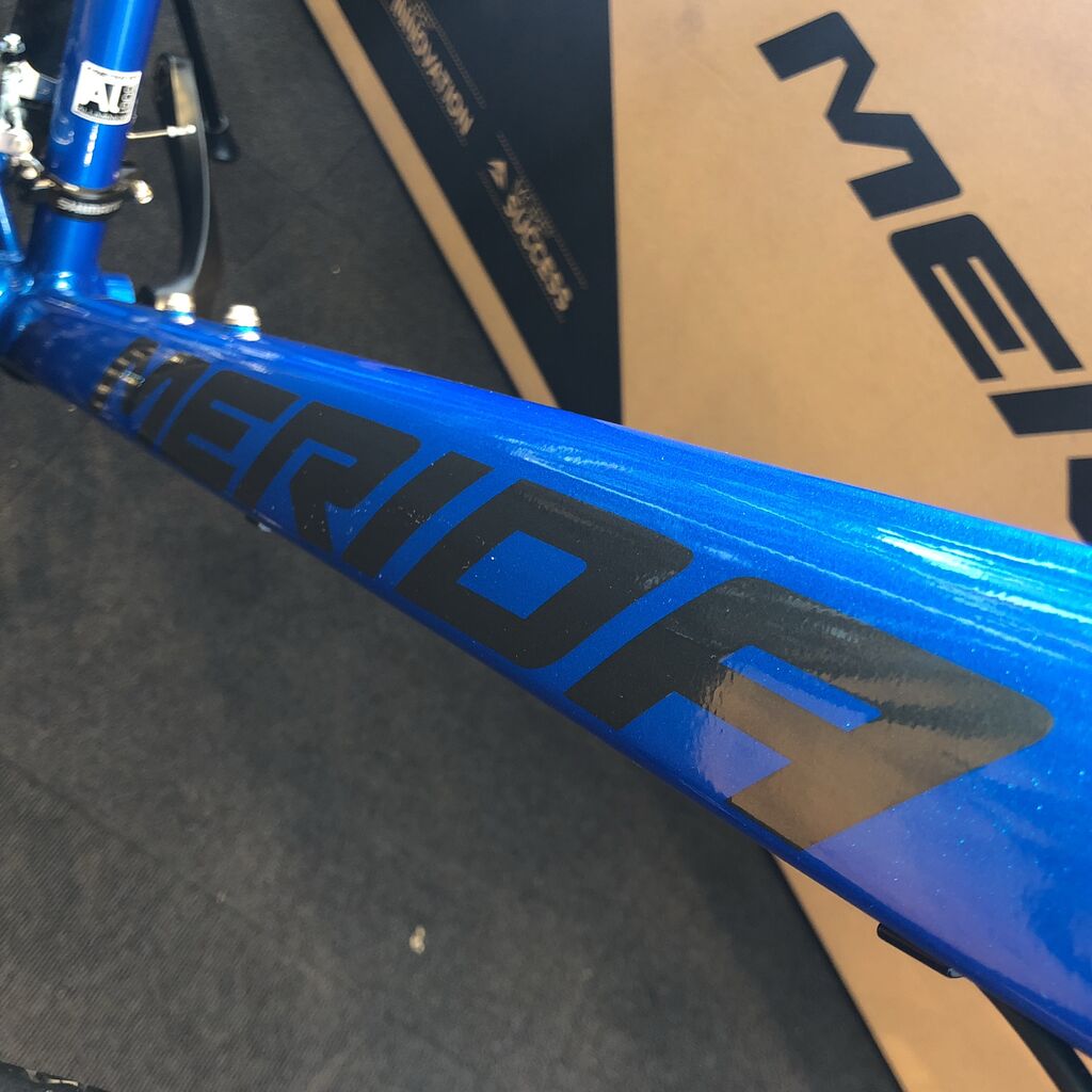 【千葉】整備済メリダクロスCROSSWAY100Rブルー新品タイヤ！引き取り歓迎 千葉】整備済メリダクロスCROSSWAY100Rブルー新品タイヤ