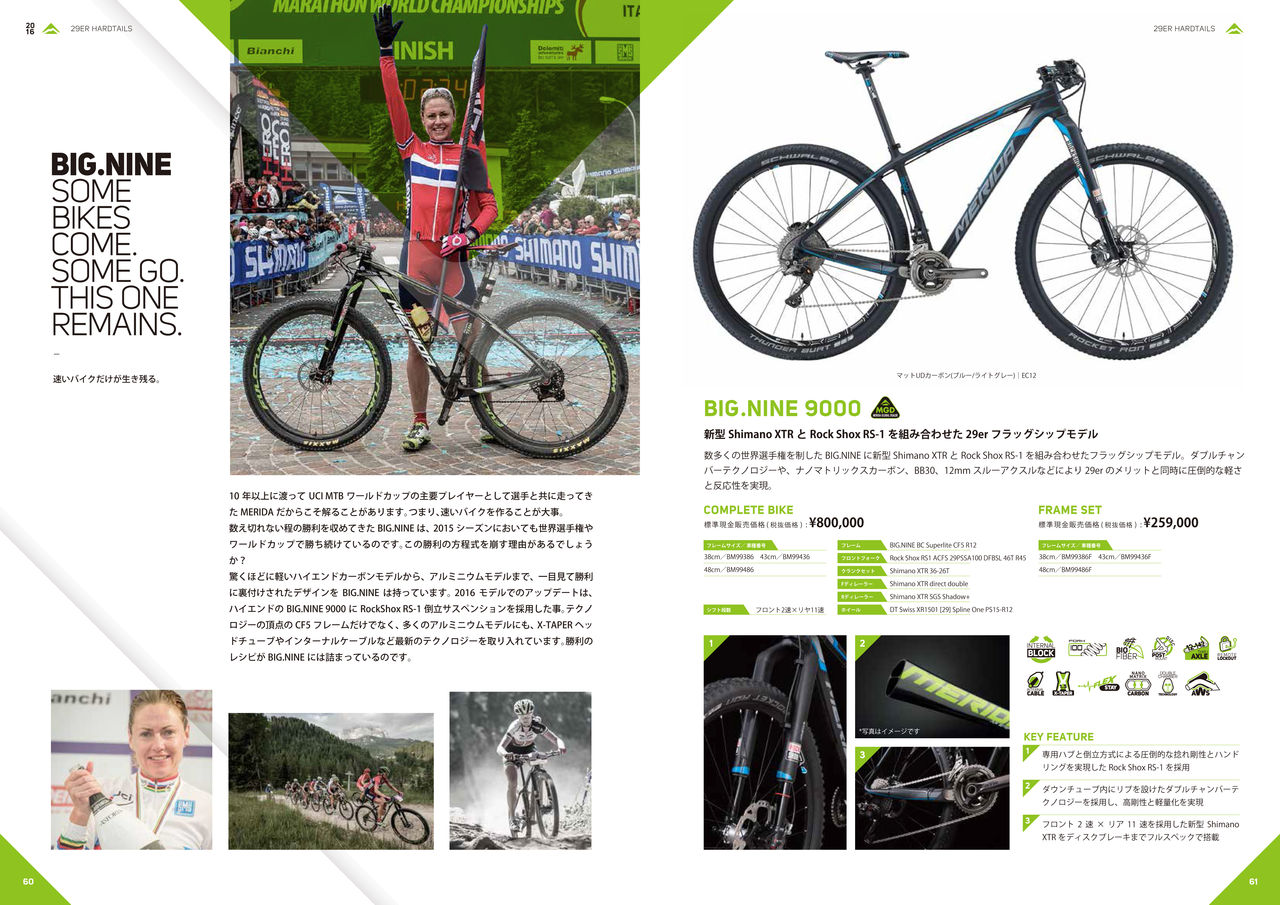 MERIDA2016年フルラインナップ！BIG.NINE 2016年モデル : SBC 新着情報 