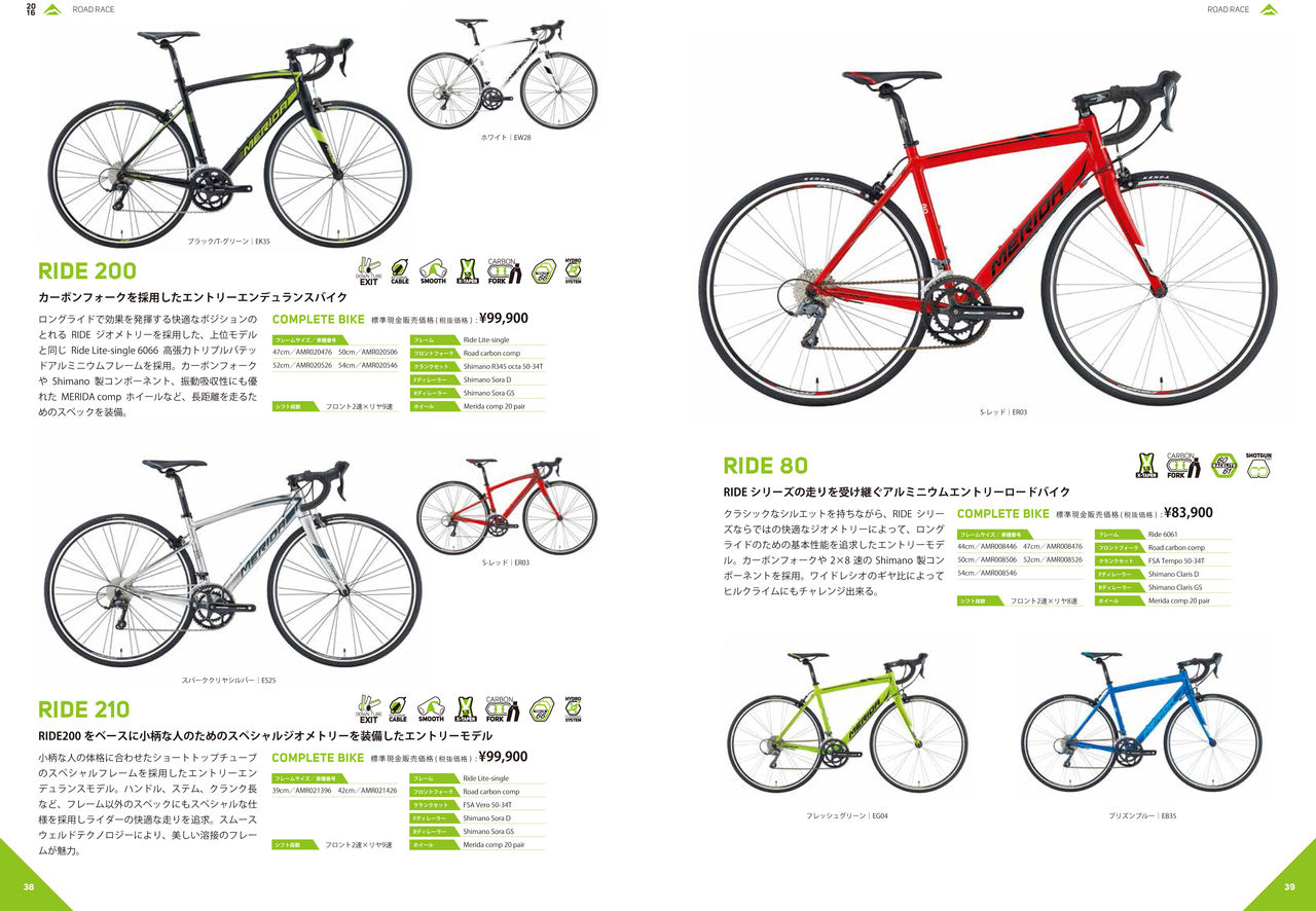 MERIDA2016年フルラインナップ！RIDE 2016年モデル : SBC 新着情報