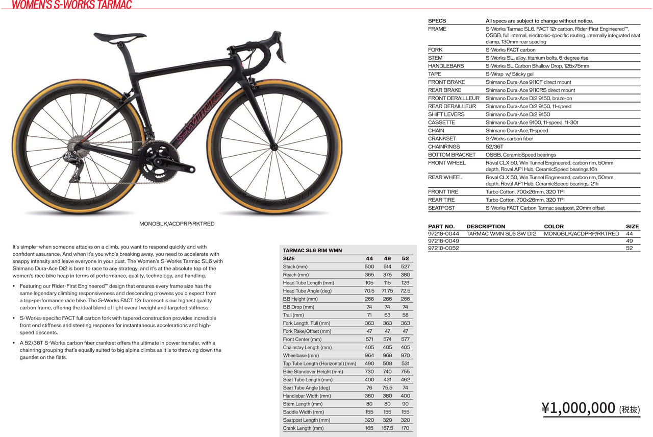 s-works tarmac sl6 ホイール以外 愛車紹介＆レビュー