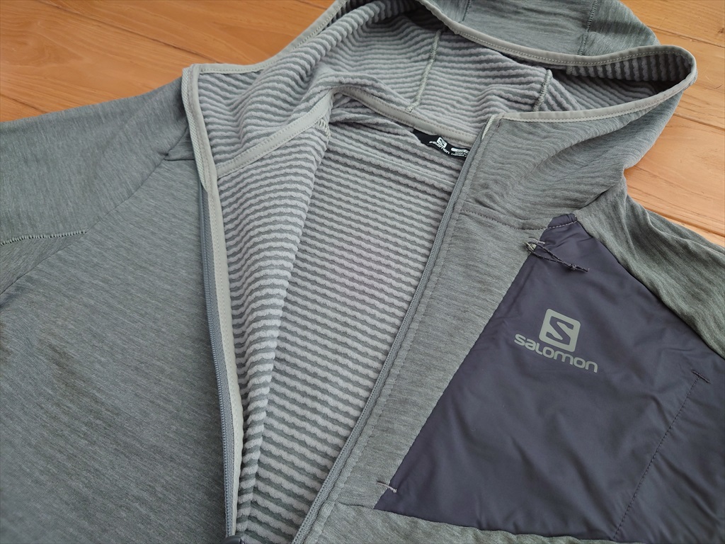 SALOMONサロモンessential light warm hooded M Salomon Men's ESSENTIAL LIGHTWARM Outdoor Midlayer Jacket