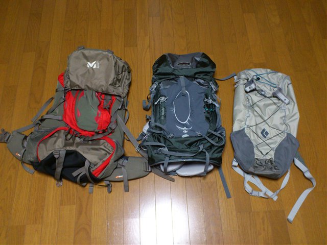バックパック考察】手持ちのバックパックを比較してみる 