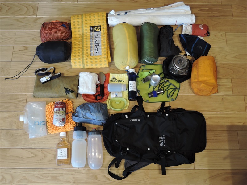 やってみた Mountainhardwear Fluid16でファストパッキング U N L I M I T E D やってみた Mountainhardwear Fluid16でファストパッキング U N L I M I T E D