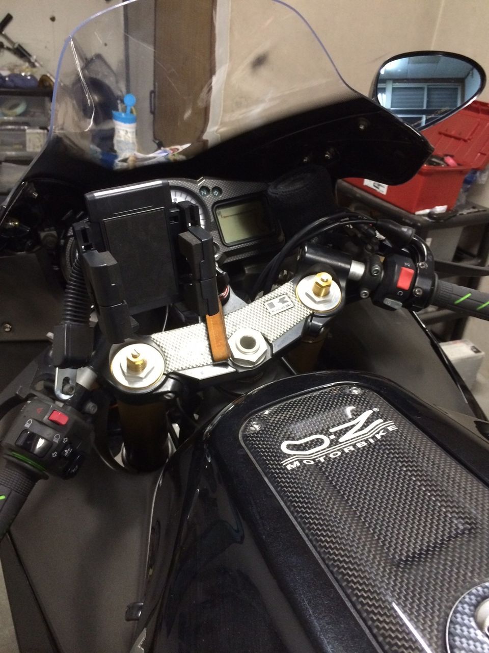 スマホ ZX12Rのスマホホルダーステー | Yoshiのブログ
