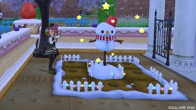 庭具 雪だるまつきの畑 ひづきのもっさりドラクエ10ブログ