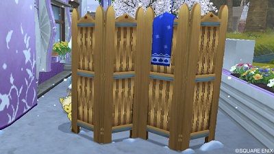 庭具 スライム露天風呂 間仕切り マフラーつき雪だるま ひづきのもっさりドラクエ10ブログ