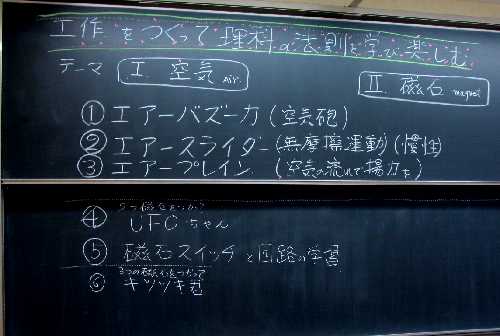 教員研修会 空気と磁石 工作5種 小学校理科教材ヒント