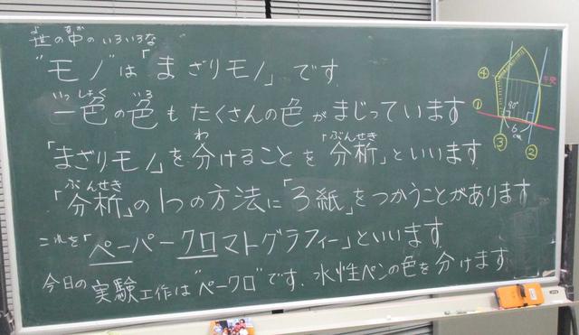 色をさらに色にわける ペーパークロマトグラフィー 低学年から 小学校理科教材ヒント