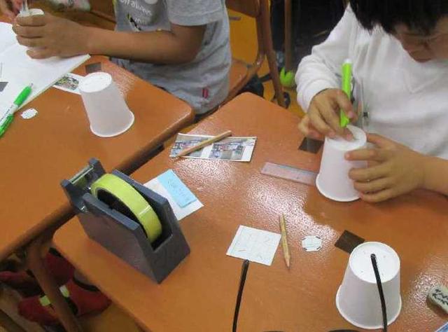 偏光板万華鏡工作と立体視実験 小学校理科教材ヒント