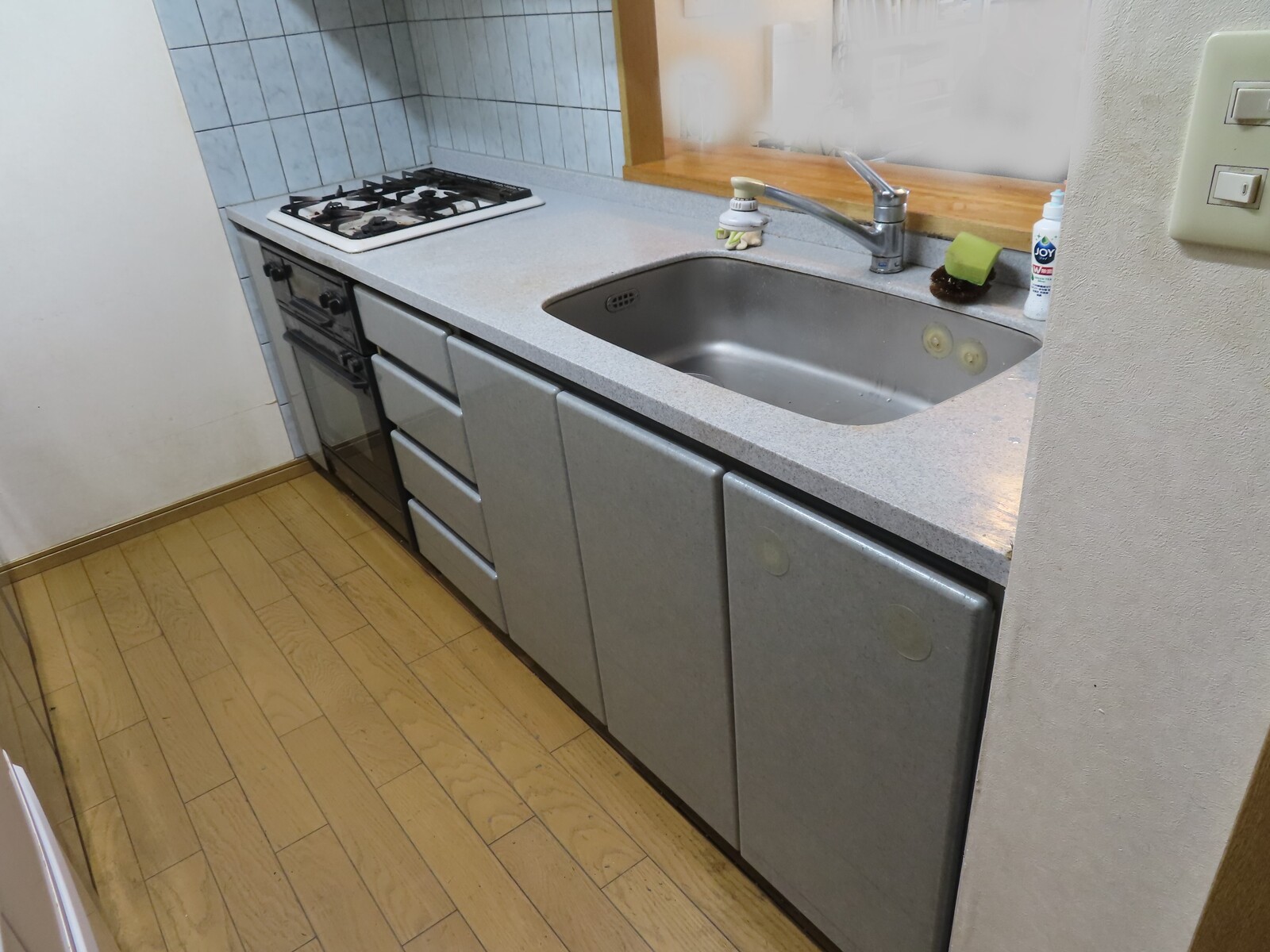 キッチンリフォーム クリナップ ラクエラ ベース部 シーン ホーム ファクトリー リフォーム日記 0