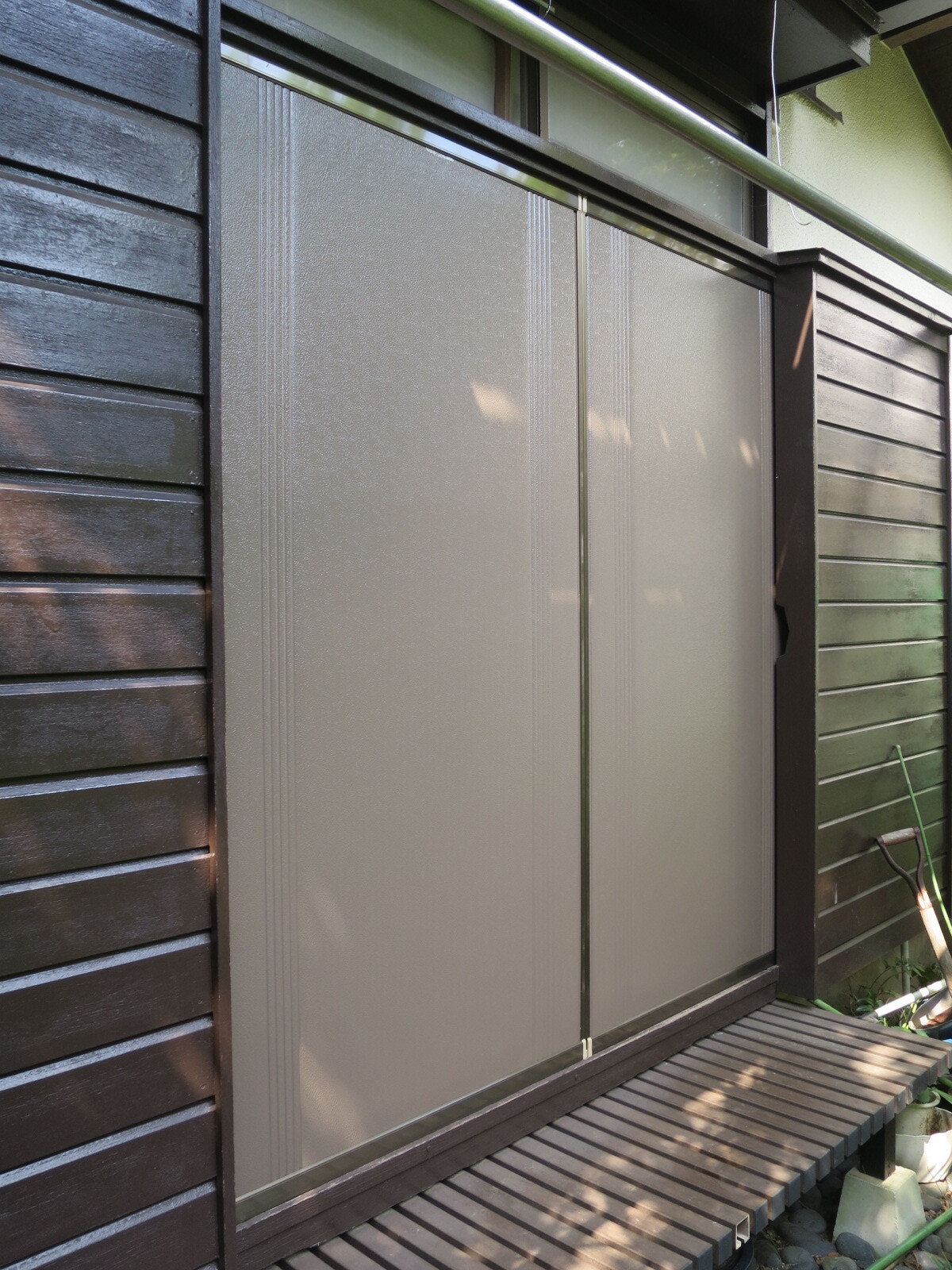 雨戸交換 三和シャッター 単体雨戸td型 ダントツ28 シーン ホーム ファクトリー リフォーム日記 0