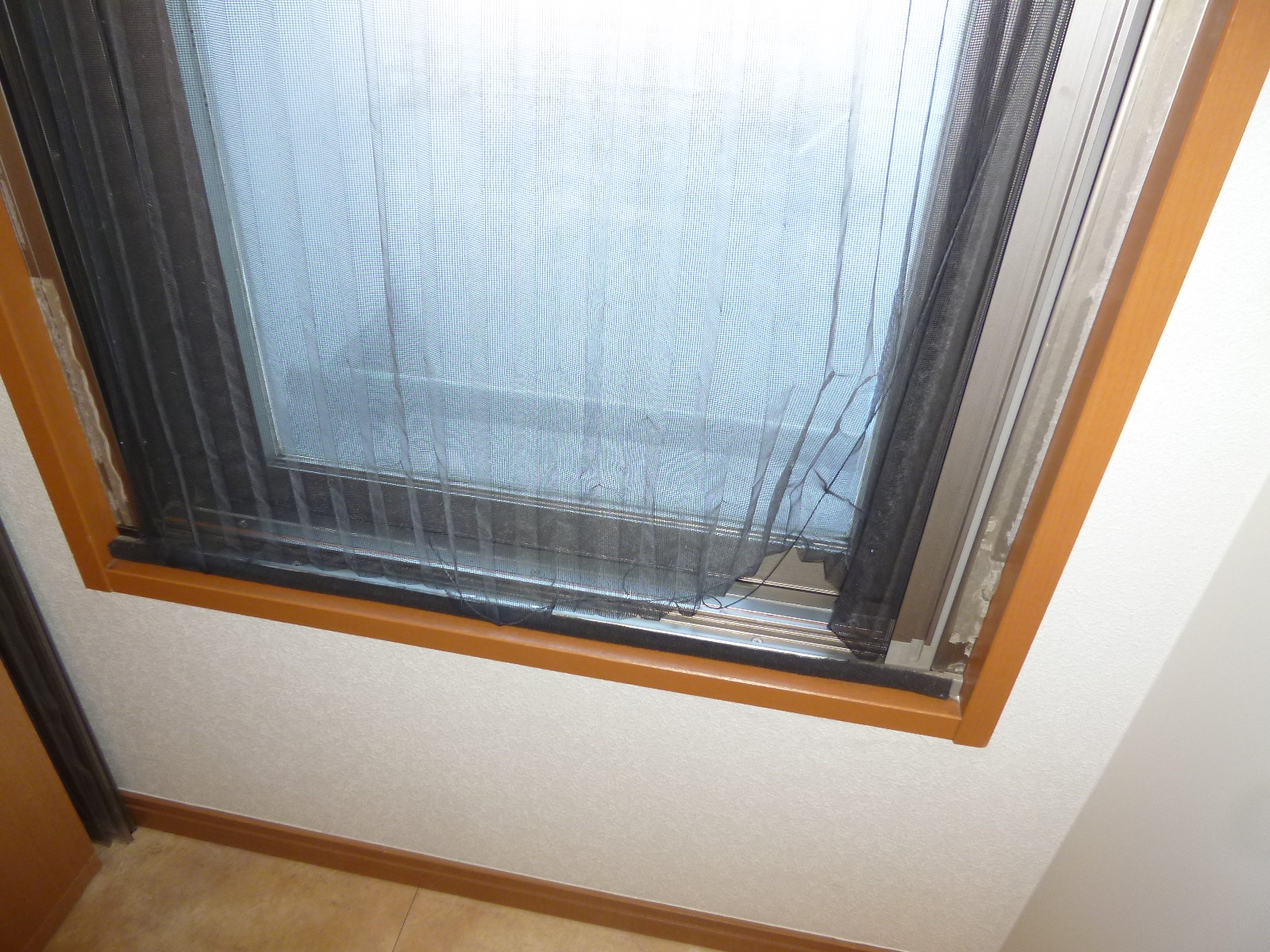 アコーデオン網戸 ロール網戸へ交換 シーン ホーム ファクトリー リフォーム日記 0