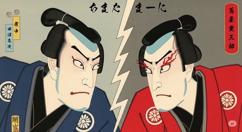 大河ドラマ「べらぼう」の見出し蔦屋重三郎vs田沼意次画像