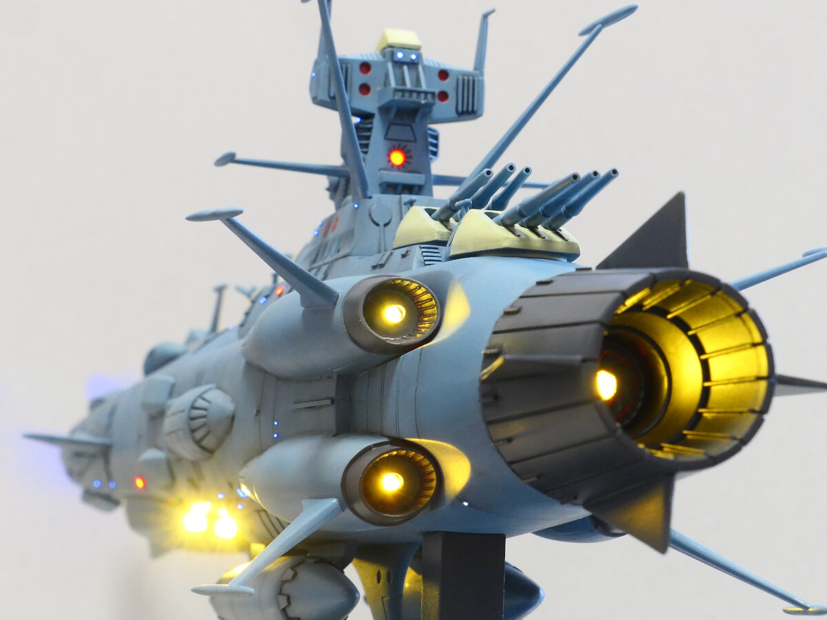 完成】アンドロメダ・宇宙戦艦ヤマト : 電飾模型工房