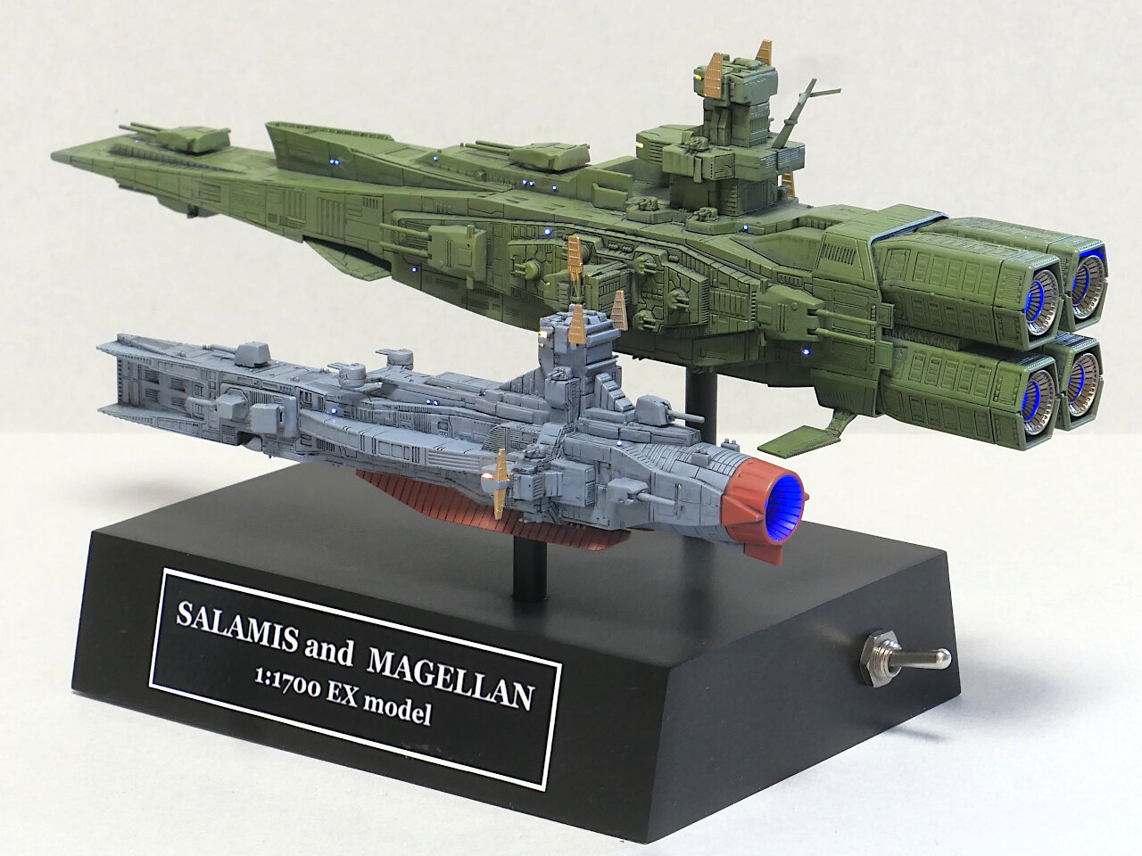 完成】EXモデル・サラミス&マゼラン : 電飾模型工房 完成】EXモデル・サラミス&マゼラン : 電飾模型工房