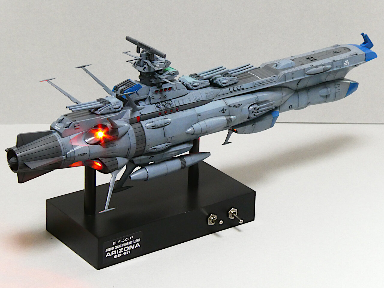 完成】宇宙戦艦アリゾナ : 電飾模型工房