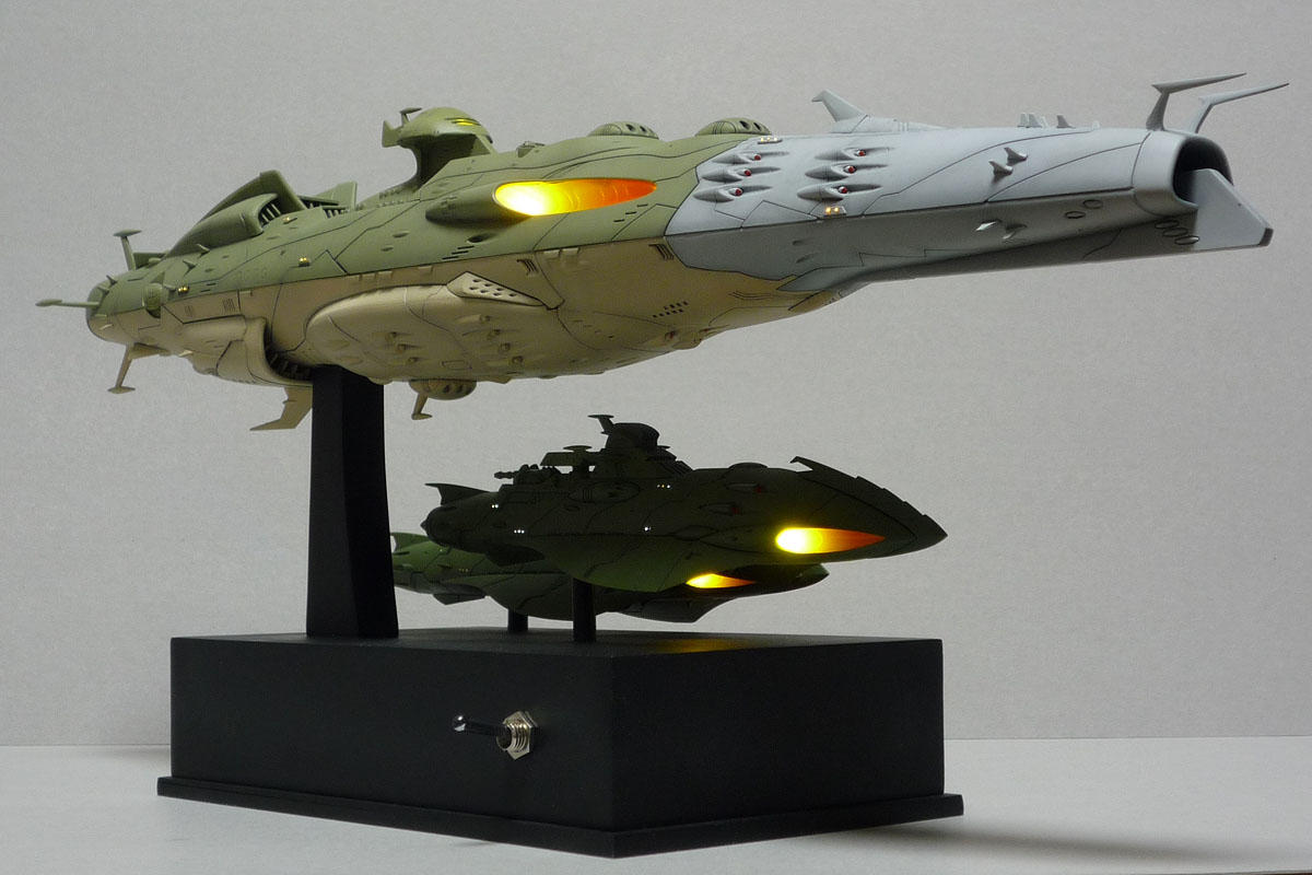 完成】ガイデロール級航宙戦艦 : 電飾模型工房