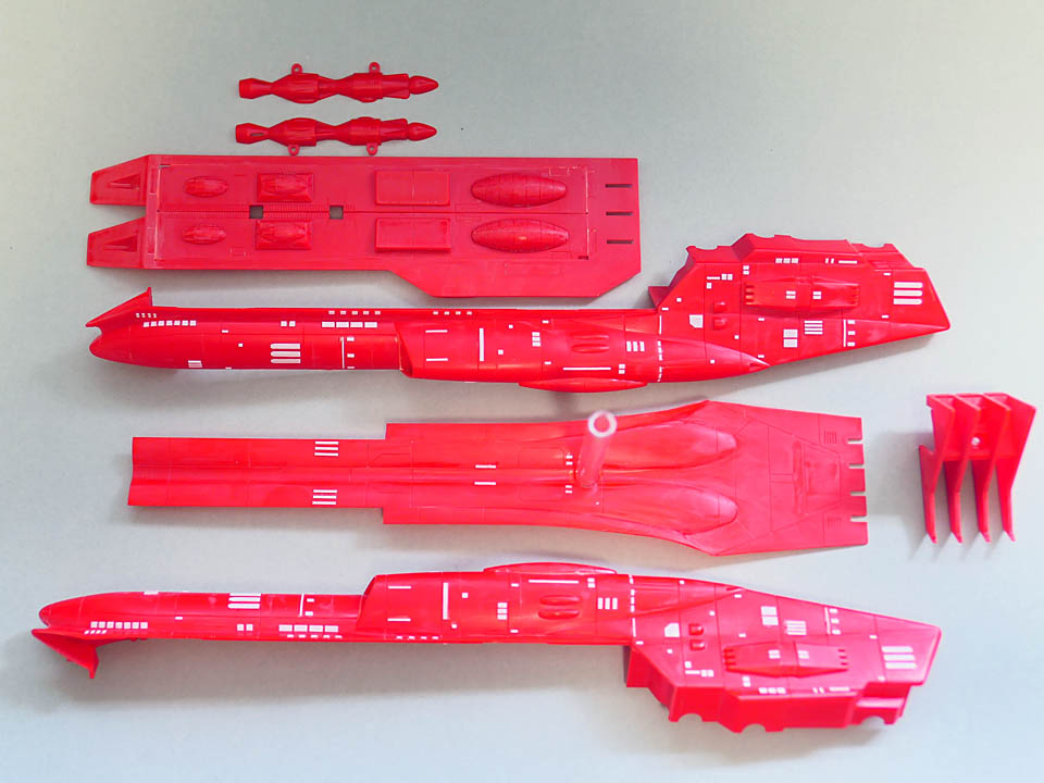 デスラー戦闘空母・旧キット 製作-1 : 電飾模型工房