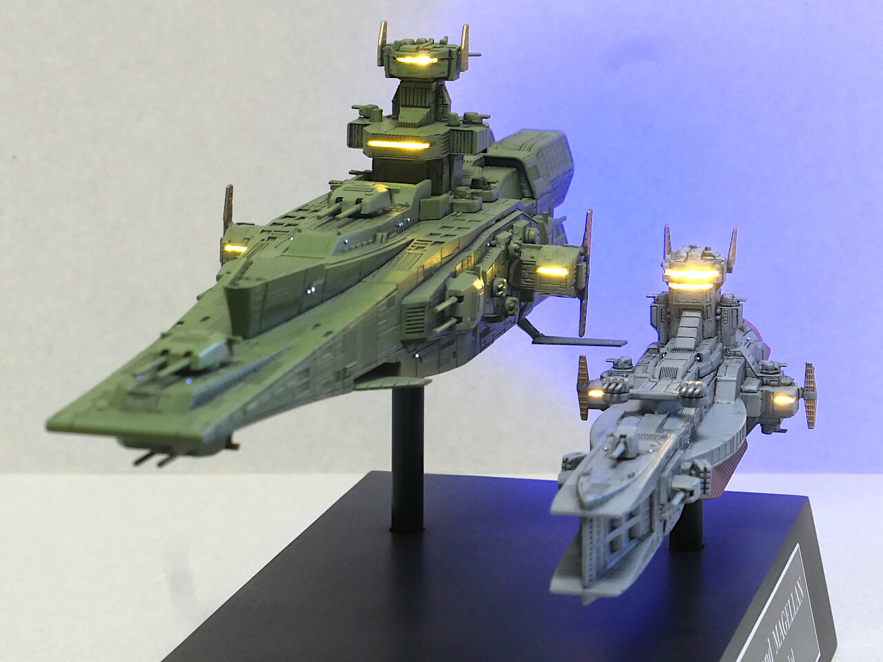 完成】EXモデル・サラミス&マゼラン : 電飾模型工房 完成】EXモデル・サラミス&マゼラン : 電飾模型工房