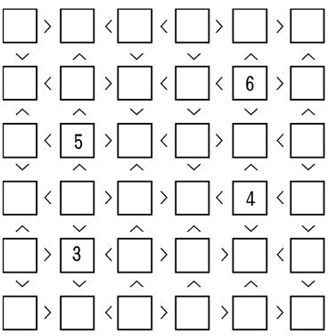 Scilandのブログ 不等号ナンプレ Scilandのブログ 不等号ナンプレ
