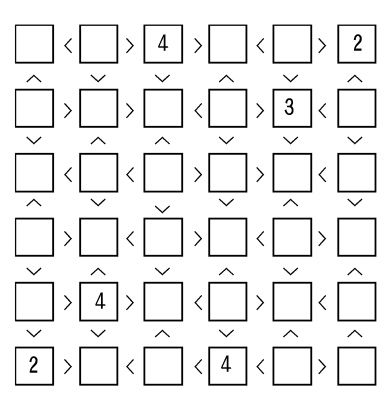 Scilandのブログ 不等号ナンプレ Scilandのブログ 不等号ナンプレ