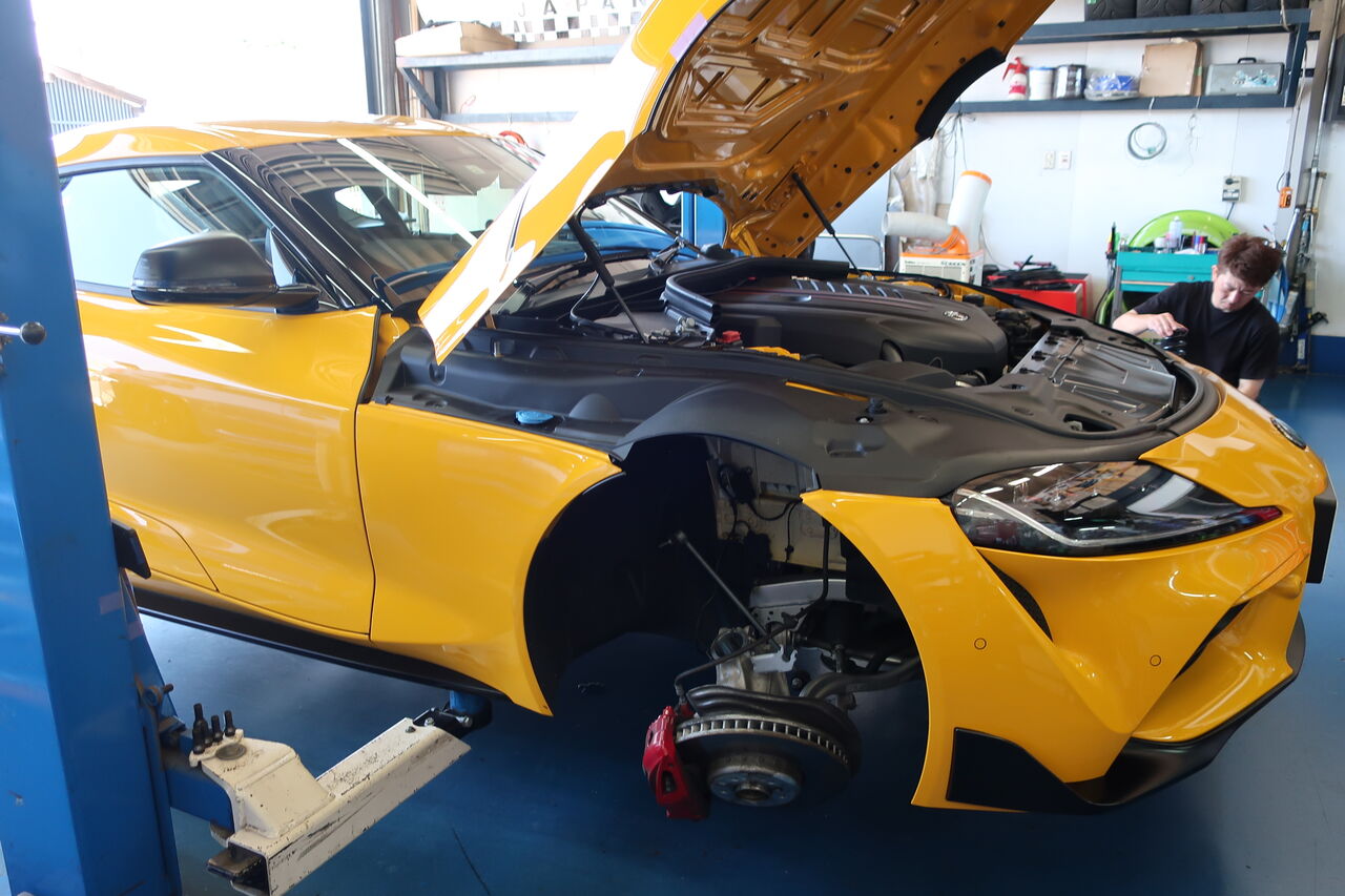 Grスープラrz マフラー Ecuセッティング 車高調 D2ブレーキ Pro Shop Screen Work Diary